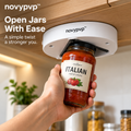 novypvp™ Under-Cabinet Jar Opener, V-Grip Mounted Lid Opener for Screw-Top Jars with Installation Hardware